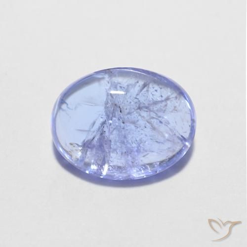 1.56ct Natürlicher Intensives Violettblau Tansanit, Oval, Transparent