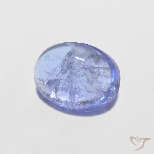 9,17 ctw natürlicher Intensives Violettblau Tansanit, Oval, Transparent