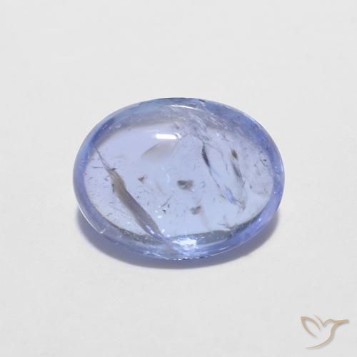 1.37ct Natürlicher Intensives Violettblau Tansanit, Oval, Transparent