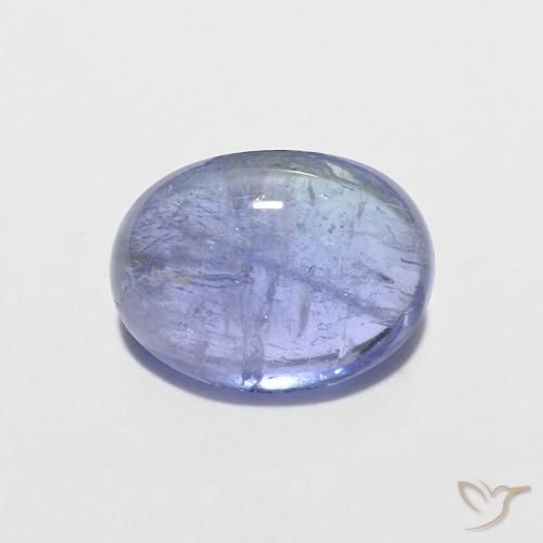 1.70ct Natürlicher Intensives Violettblau Tansanit, Oval, Transparent