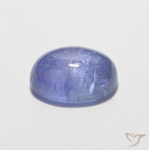 9,17 ctw natürlicher Intensives Violettblau Tansanit, Oval, Transparent
