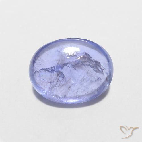 1.58ct Natürlicher Intensives Violettblau Tansanit, Oval, Transparent