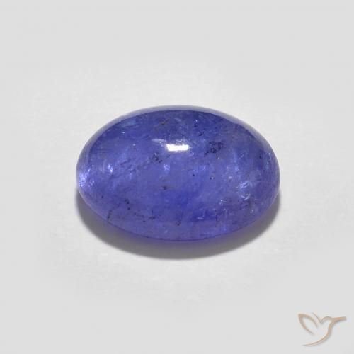 9,17 ctw natürlicher Intensives Violettblau Tansanit, Oval, Transparent
