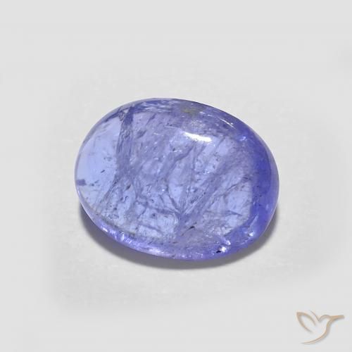 9,17 ctw natürlicher Intensives Violettblau Tansanit, Oval, Transparent