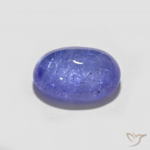9,17 ctw natürlicher Intensives Violettblau Tansanit, Oval, Transparent