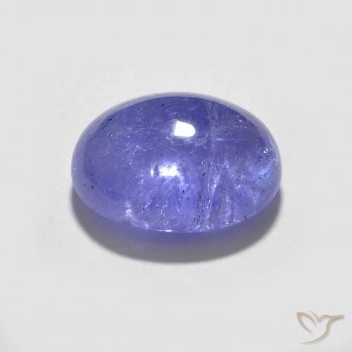 9,17 ctw natürlicher Intensives Violettblau Tansanit, Oval, Transparent
