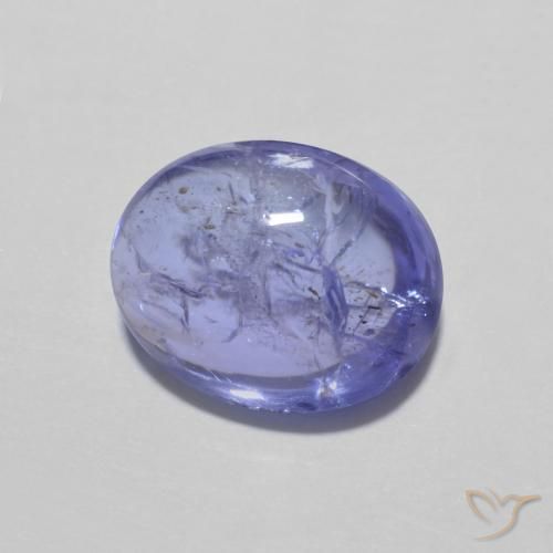 9,17 ctw natürlicher Intensives Violettblau Tansanit, Oval, Transparent