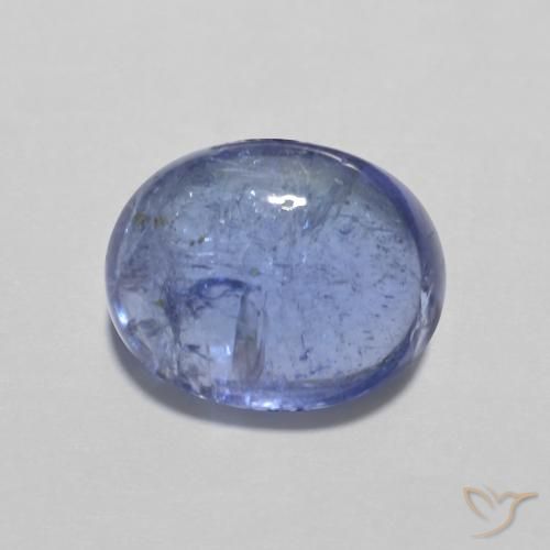 3.61ct Natürlicher Intensives Violettblau Tansanit, Oval, Transparent