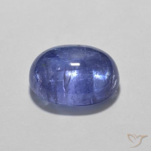 9,17 ctw natürlicher Intensives Violettblau Tansanit, Oval, Transparent