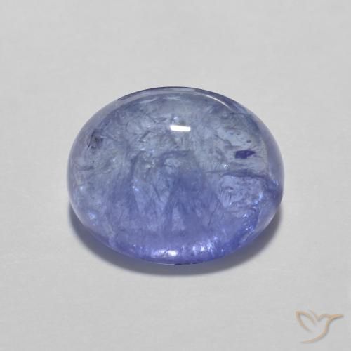 3.93ct Natürlicher Intensives Violettblau Tansanit, Oval, Transparent