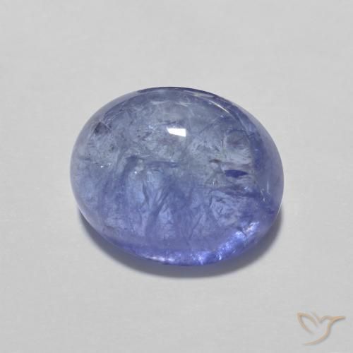 9,17 ctw natürlicher Intensives Violettblau Tansanit, Oval, Transparent