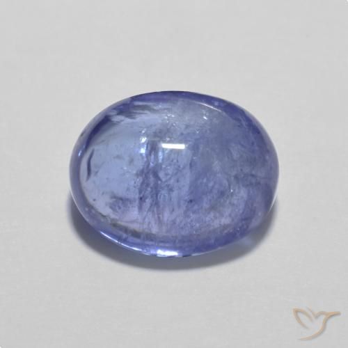 3.59ct Natürlicher Intensives Violettblau Tansanit, Oval, Transparent