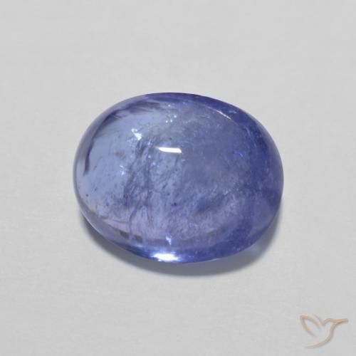 9,17 ctw natürlicher Intensives Violettblau Tansanit, Oval, Transparent