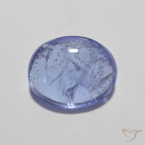 3.32ct Natürlicher Intensives Violettblau Tansanit, Oval, Transparent