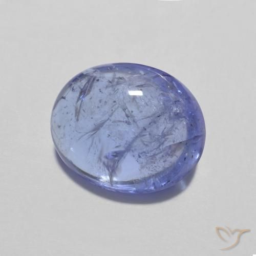9,17 ctw natürlicher Intensives Violettblau Tansanit, Oval, Transparent