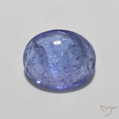 3.12ct Natürlicher Intensives Violettblau Tansanit, Oval, Transparent