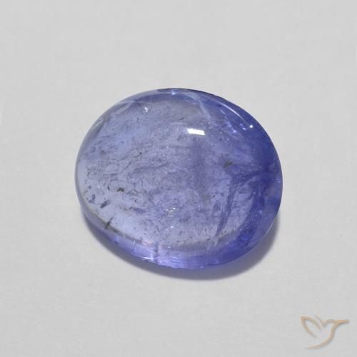 9,17 ctw natürlicher Intensives Violettblau Tansanit, Oval, Transparent
