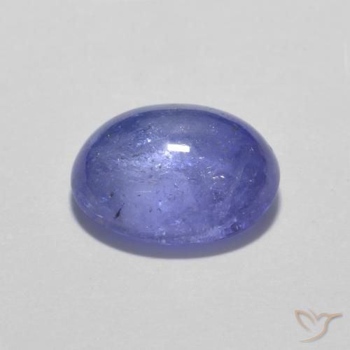 9,17 ctw natürlicher Intensives Violettblau Tansanit, Oval, Transparent