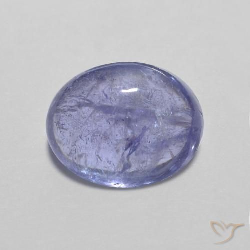 3.89ct Natürlicher Intensives Violettblau Tansanit, Oval, Transparent