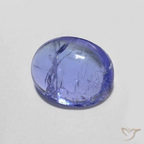 9,17 ctw natürlicher Intensives Violettblau Tansanit, Oval, Transparent