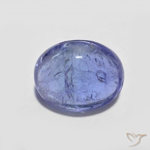3.63ct Natürlicher tiefviolett-blau Tansanit, Oval, Transparent