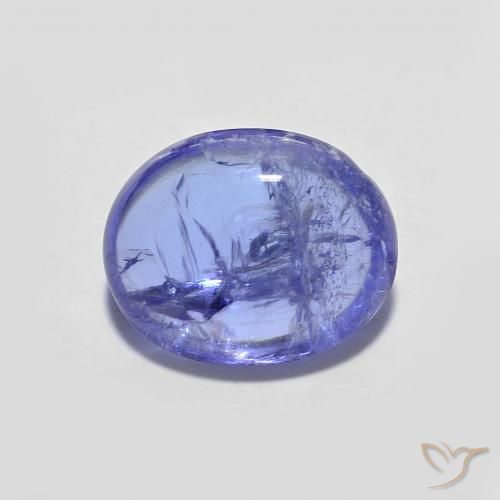 2.94ct Natürlicher Intensives Violettblau Tansanit, Oval, Transparent