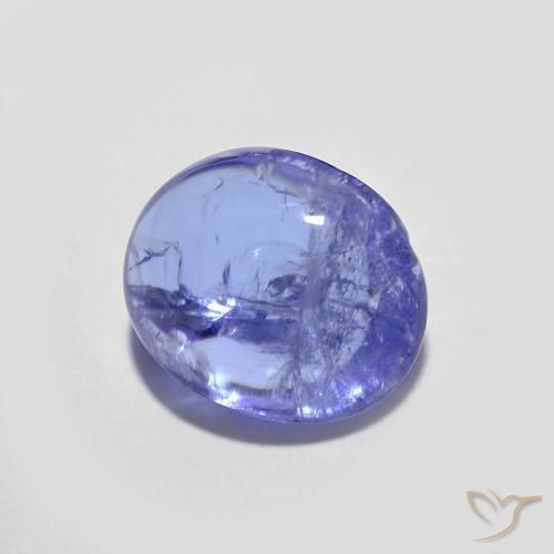 9,17 ctw natürlicher Intensives Violettblau Tansanit, Oval, Transparent