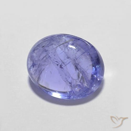 9,17 ctw natürlicher Intensives Violettblau Tansanit, Oval, Transparent