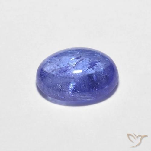 9,17 ctw natürlicher Intensives Violettblau Tansanit, Oval, Transparent