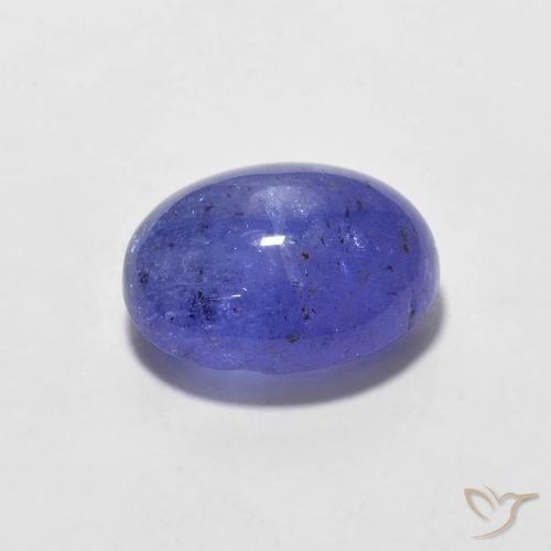 9,17 ctw natürlicher Intensives Violettblau Tansanit, Oval, Lichtdurchlässig