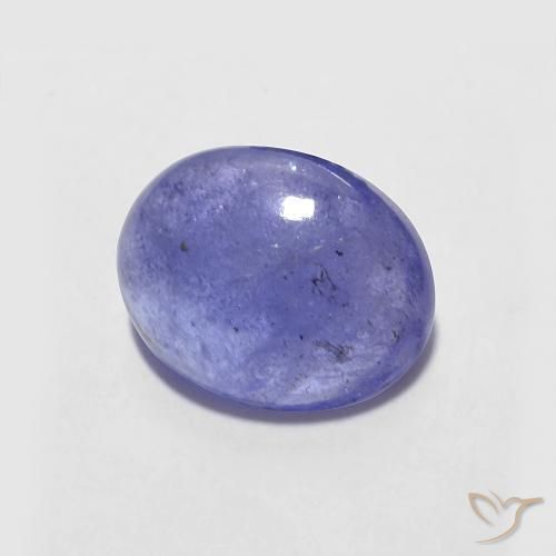 9,17 ctw natürlicher Intensives Violettblau Tansanit, Oval, Lichtdurchlässig