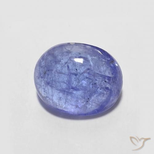 9,17 ctw natürlicher Intensives Violettblau Tansanit, Oval, Transparent