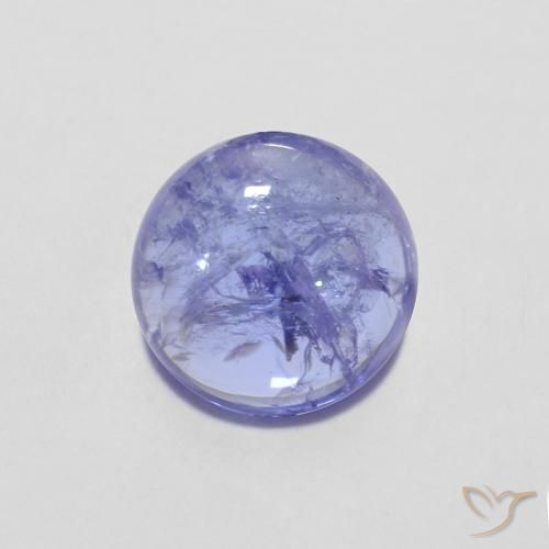 1.39ct Natürlicher Intensives Violettblau Tansanit, Runden, Transparent
