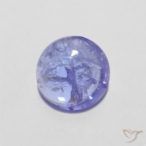 9,17 ctw natürlicher Intensives Violettblau Tansanit, Runden, Transparent