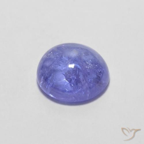 9,17 ctw natürlicher Intensives Violettblau Tansanit, Runden, Transparent