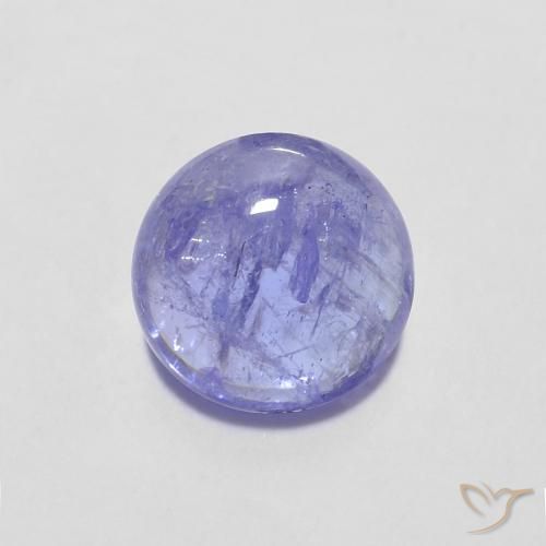 1.45ct Natürlicher Intensives Violettblau Tansanit, Runden, Transparent