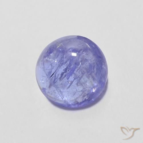 9,17 ctw natürlicher Intensives Violettblau Tansanit, Runden, Transparent