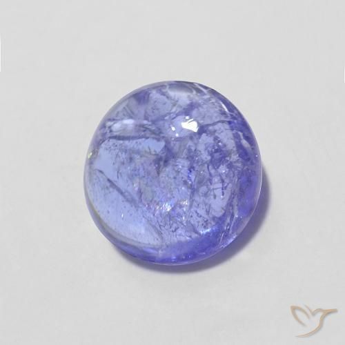 9,17 ctw natürlicher Intensives Violettblau Tansanit, Runden, Transparent