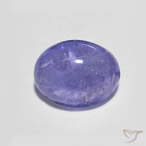 2.50ct Natürlicher Intensives Violettblau Tansanit, Oval, Transparent