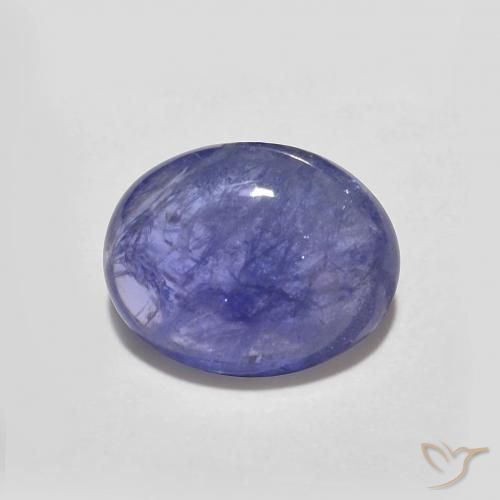2.13ct Natürlicher Intensives Violettblau Tansanit, Oval, Lichtdurchlässig