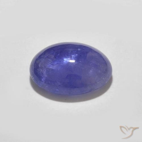 9,17 ctw natürlicher Intensives Violettblau Tansanit, Oval, Lichtdurchlässig