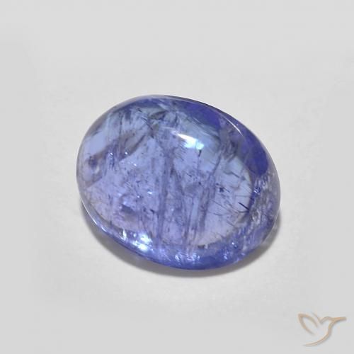9,17 ctw natürlicher Intensives Violettblau Tansanit, Oval, Transparent