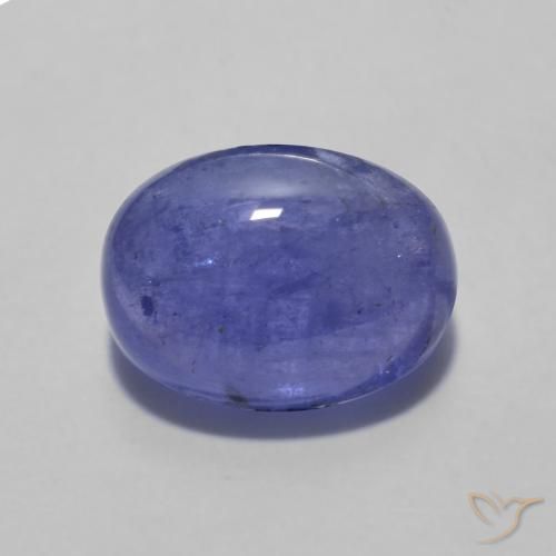 2.60ct Natürlicher violett-blau Tansanit, Oval, Lichtdurchlässig