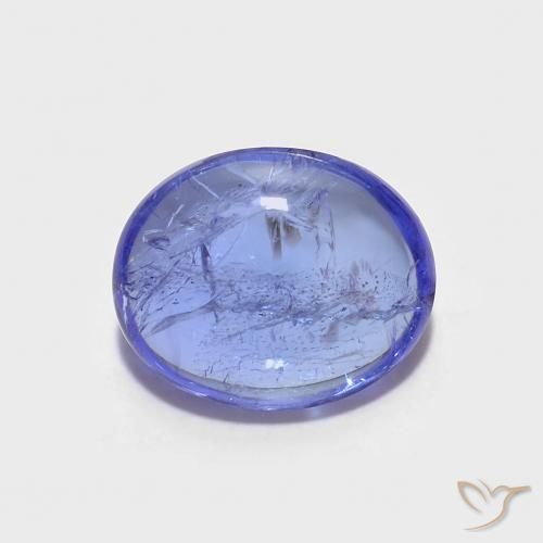 2.67ct Natürlicher Intensives Violettblau Tansanit, Oval, Transparent
