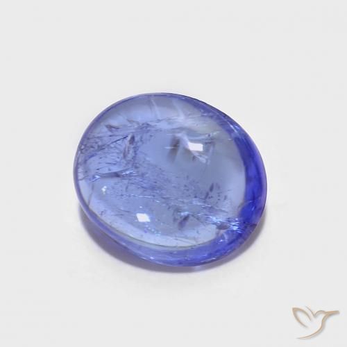 9,17 ctw natürlicher Intensives Violettblau Tansanit, Oval, Transparent