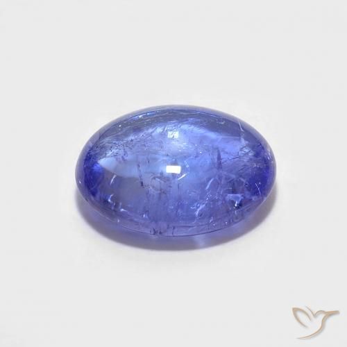 9,17 ctw natürlicher Intensives Violettblau Tansanit, Oval, Transparent