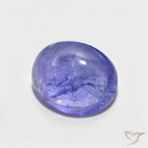9,17 ctw natürlicher Intensives Violettblau Tansanit, Oval, Transparent