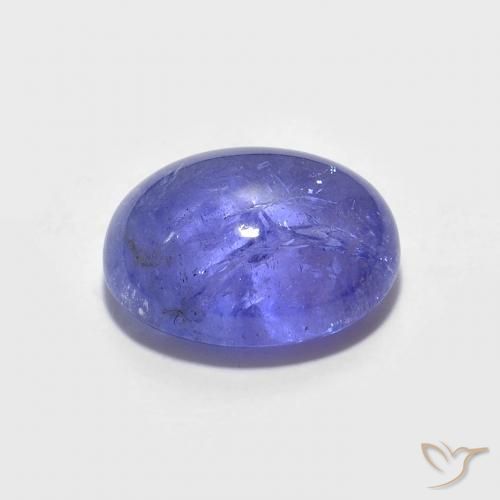 9,17 ctw natürlicher Intensives Violettblau Tansanit, Oval, Transparent