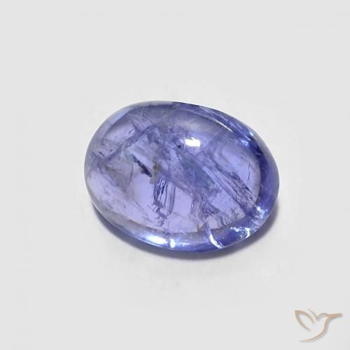1.59ct Natürlicher Intensives Violettblau Tansanit, Oval, Transparent