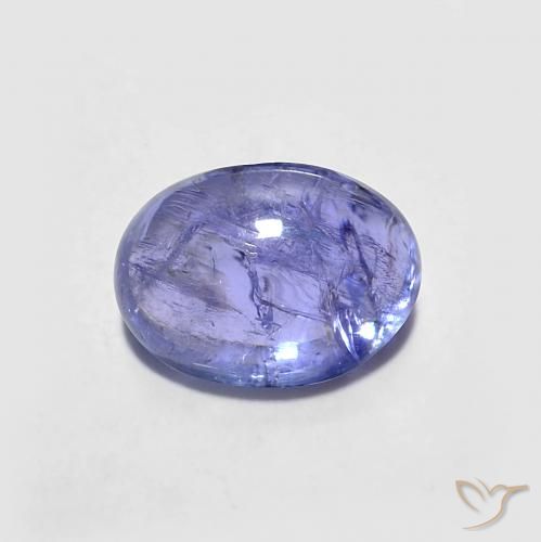 9,17 ctw natürlicher Intensives Violettblau Tansanit, Oval, Transparent